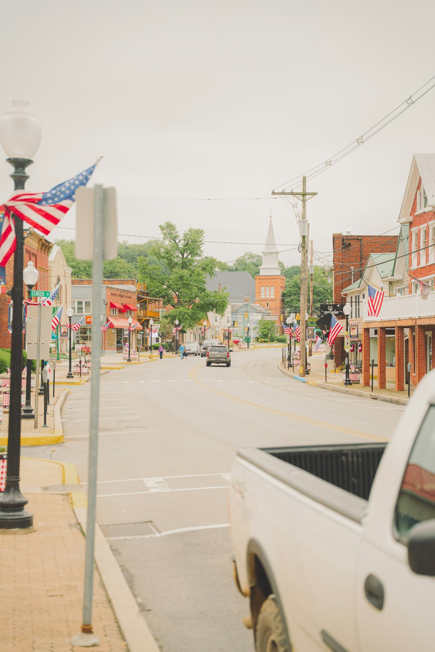 A lively local main street
